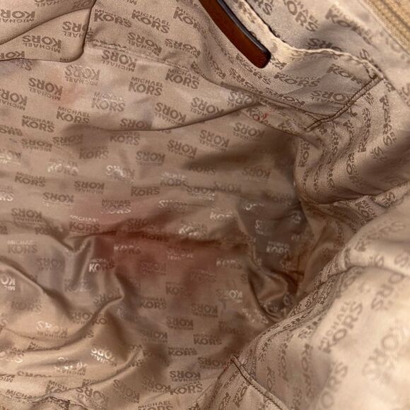 Michael Kors Bag Purse Handbag Signature Logo Shopper Tote Bag Pocketbook - Picture 13 of 16